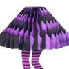 Witch Leg Halloween Decor Black & White Striped Hanging Ornaments with Purple Shoes Creepy Party Ceiling Decorations