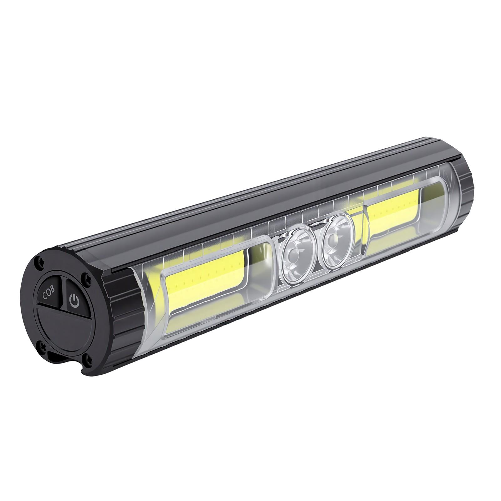 Fietsverlichting USB Oplaadbare Fiets Koplamp met OLED Display Type C Opladen 270 graden Brede Bundel voor Fietsen gray
