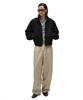 LMOOD Serno Nylon Wide Track Pants Beige