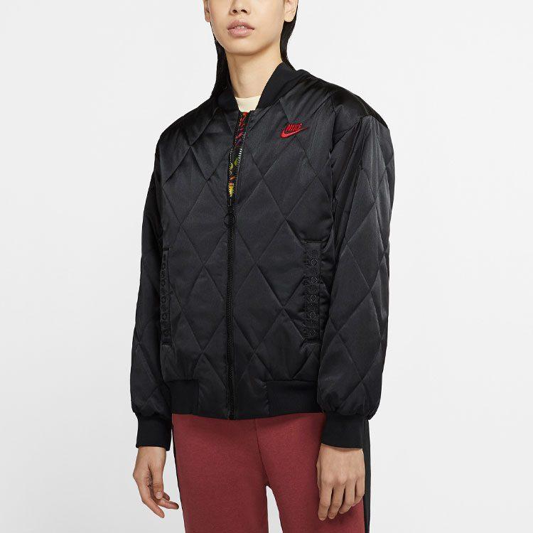 Nike Puffer Jackets Women's Black Stand Collar Moderate Other CU3664-010