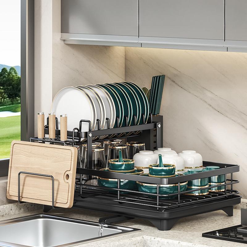 Home Kitchen Drain Bowl Rack, Plate Storage Rack, Multifunctional Bowl And Chopstick Storage Rack, Countertop Storage Rack
