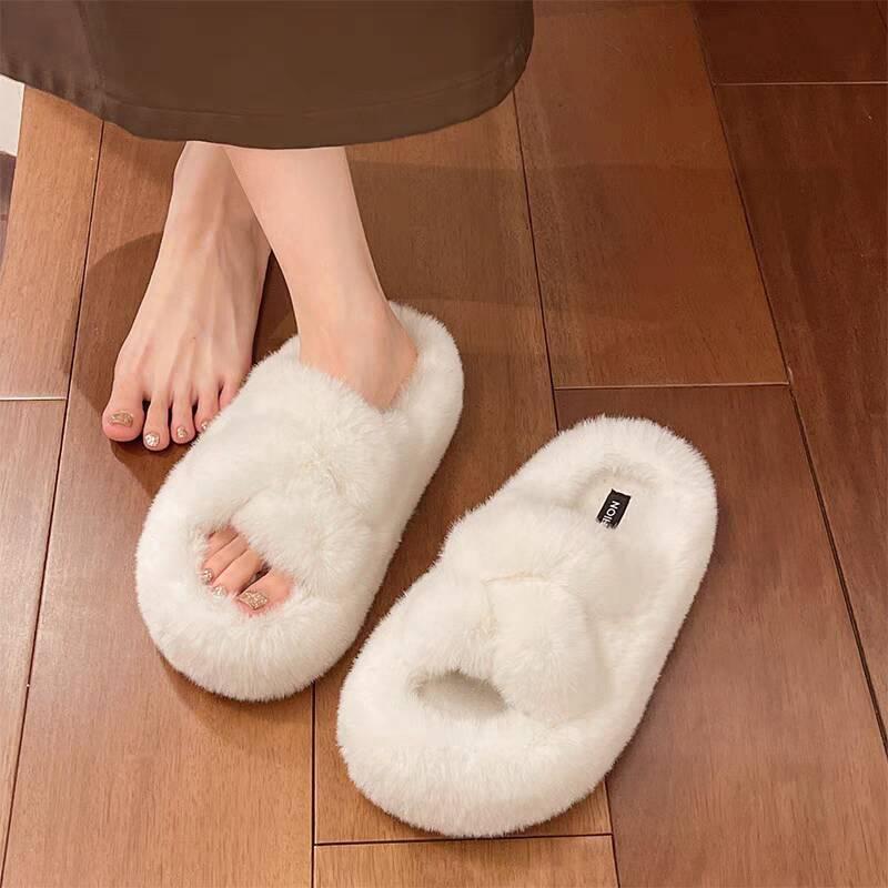 New Style of Casual Snow Shoes with Fleece and Thickened Warmth Cotton Slippers for Women