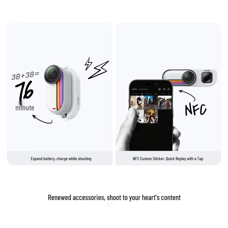 Insta360 GO 3S Retro Player Limited Edition 4K Thumb Action Camera (CN version)