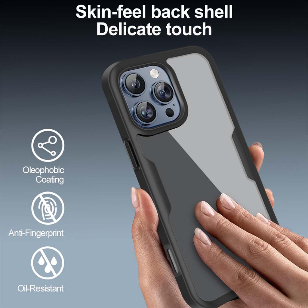 360 Degree Fully Wrapped Anti Shock Anti Fall Phone Case for iPhone 16 15 14 Pro Max Plus 16E