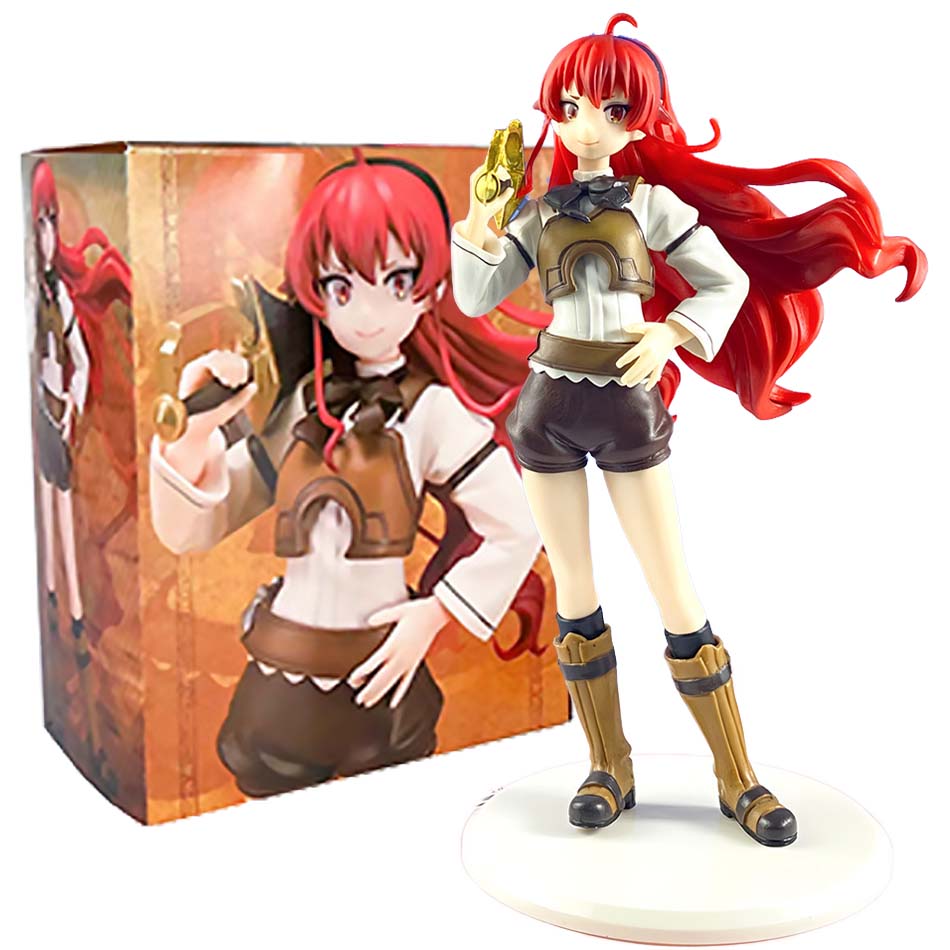 Four Magician Roxy Migurdiass Action Figure Mushoku Tensei Jobless Reincarnation Anime PVC figurines flower Articulated Poseable Detailed Movable