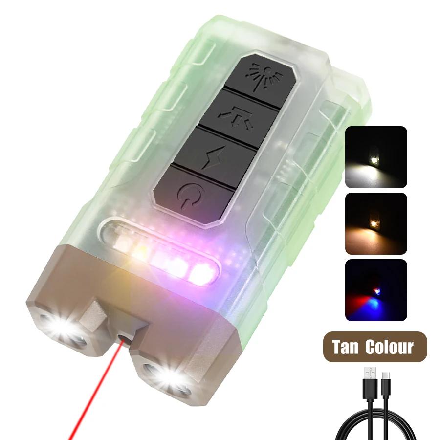 Super Bright Mini LED Flashlight USB Rechargeable Cap Clip Torch with Magnet Outdoor Portable Camping Fishing Emergency Light