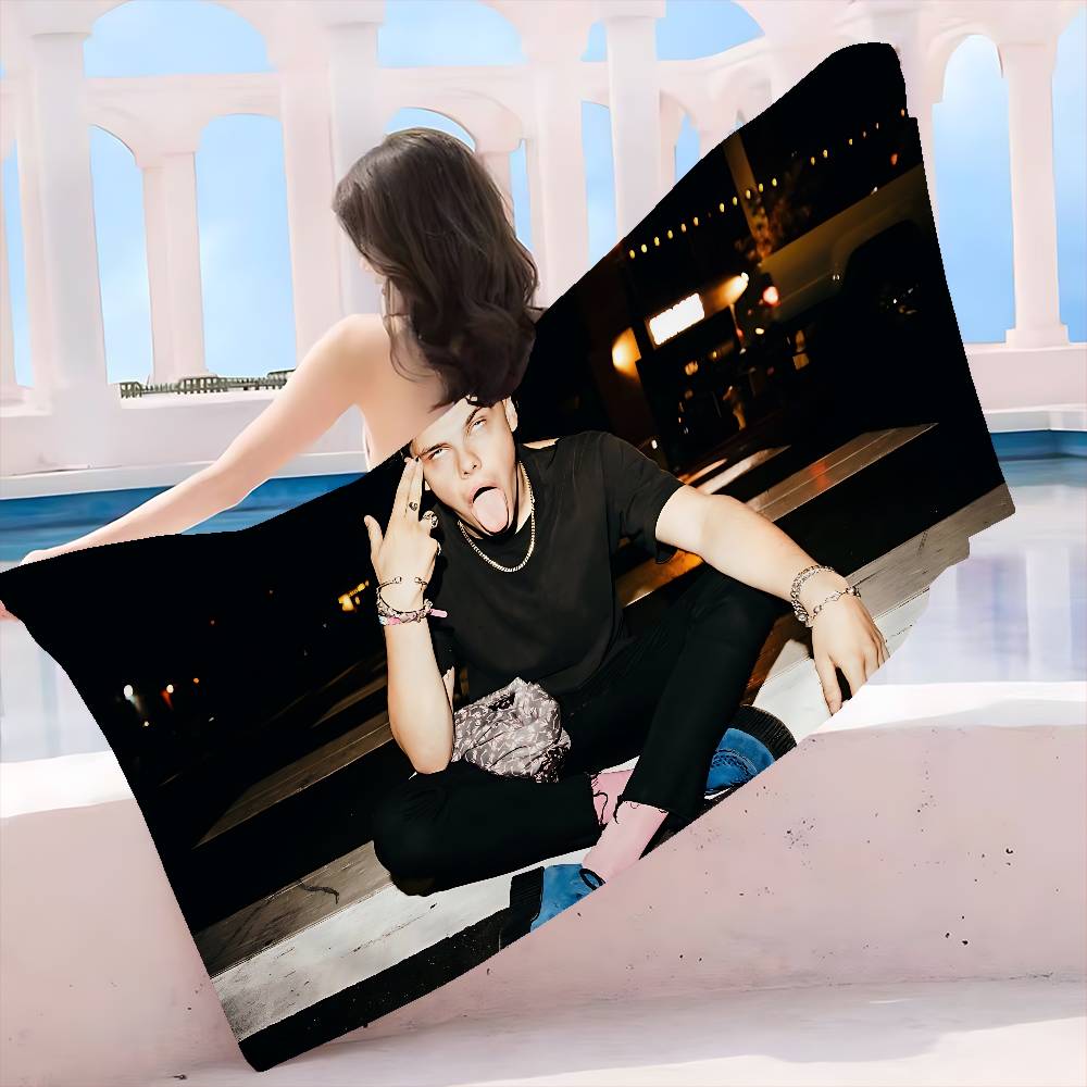 Singer Y-Yungblud Microfiber Printed Beach Towel Mountain Climbing Yoga Beach Swimming Running Absorbent Soft Towel