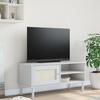 VidaXL TV Cabinet SENJA Rattan Look White 106x40x49cm Solid Pine Wood 358041
