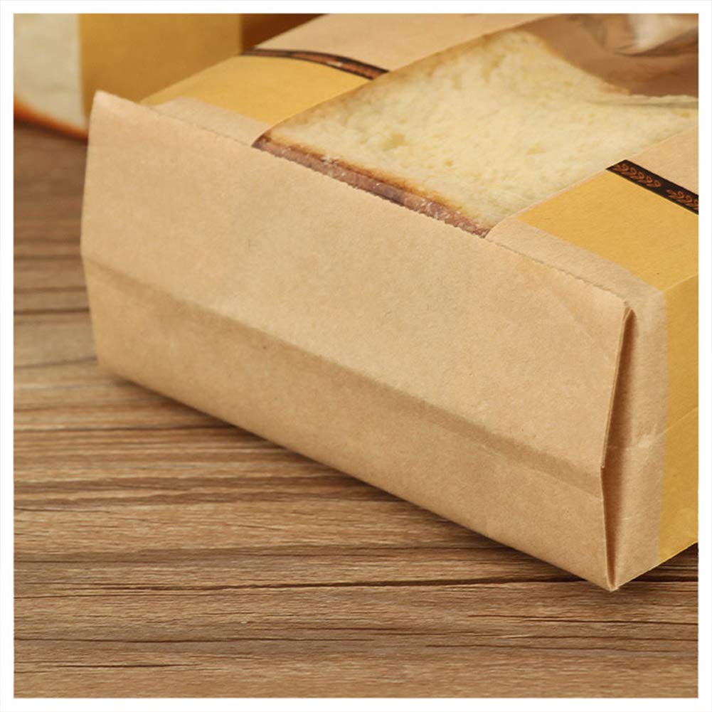 10/20/50 Stück Kraftpapier-Brotbeutel für selbstgemachtes Brot, Toast, Bäckerei, Lebensmittelverpackungsbeutel