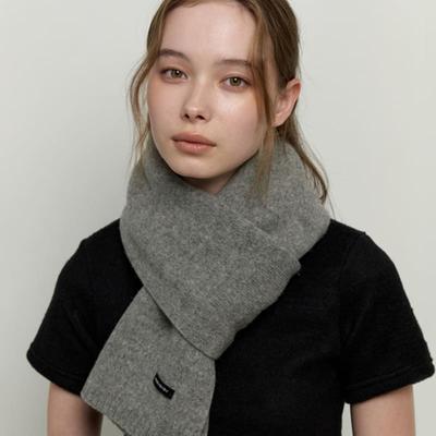 Gemütlicher Strickschal - grau