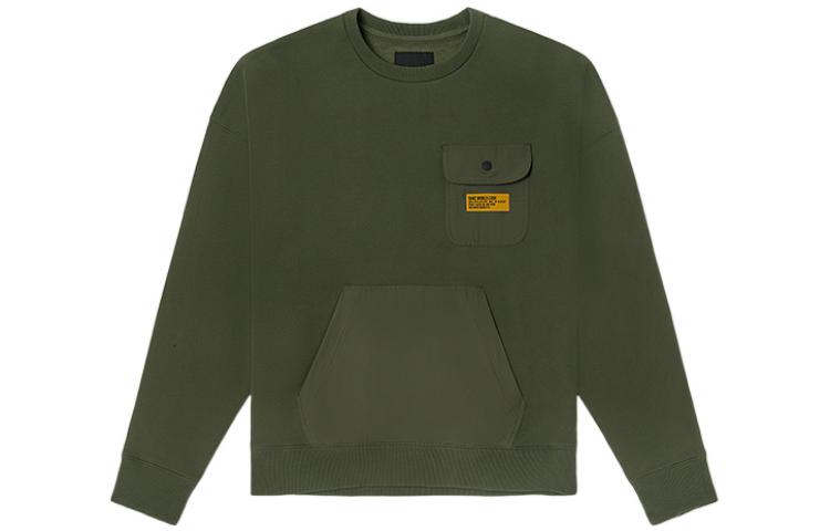 Vans Sweatshirts Men s Army Green Crew Neck Moderate Regular VN0A54O6KCZ XL