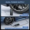 Portable Tire Inflator 150PSI Air Pump 12000mAh, Fast Car Bike Motorcycle Tire Pump with Pressure Gauge & Auto OFF