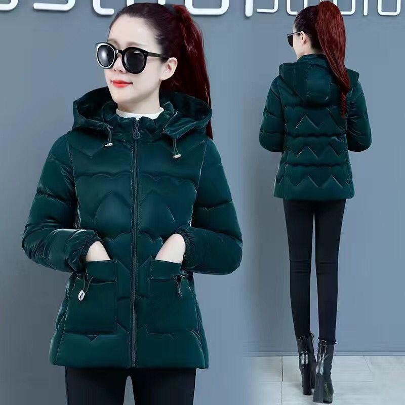 

Slim cotton clothes women s short winter new thickened warm down padded clothes fashion winter padded jacket trendy 5XL150-80kg