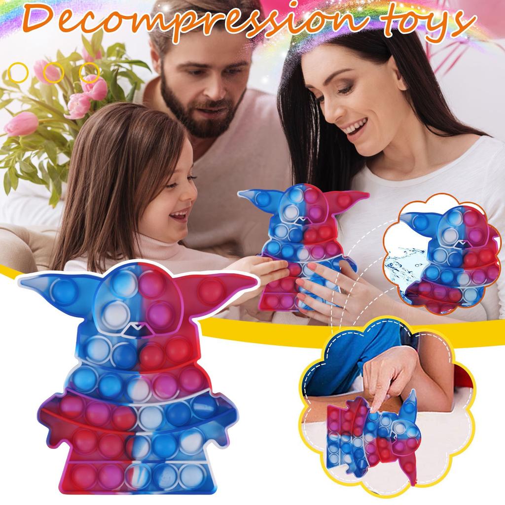 Tie-Dye Popular Silicone Sensory Toys The Stress Of Children And Adults