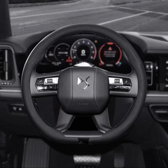 

2025 Новый 8D Наппа кожа Автомобильный Руль Чехол Для DS DS3 DS4 DS5 DS5LS DS6 DS7 DS9 DS4S Углеродное волокно 15Дюймов Авто Аксессуары Black-D