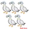 10pcs /Lots Cute Duck Embroidered Applique Cartoon Animal Duck Patch Iron On Patches For Clothing Decoration Diy Hats Bag Sticker 