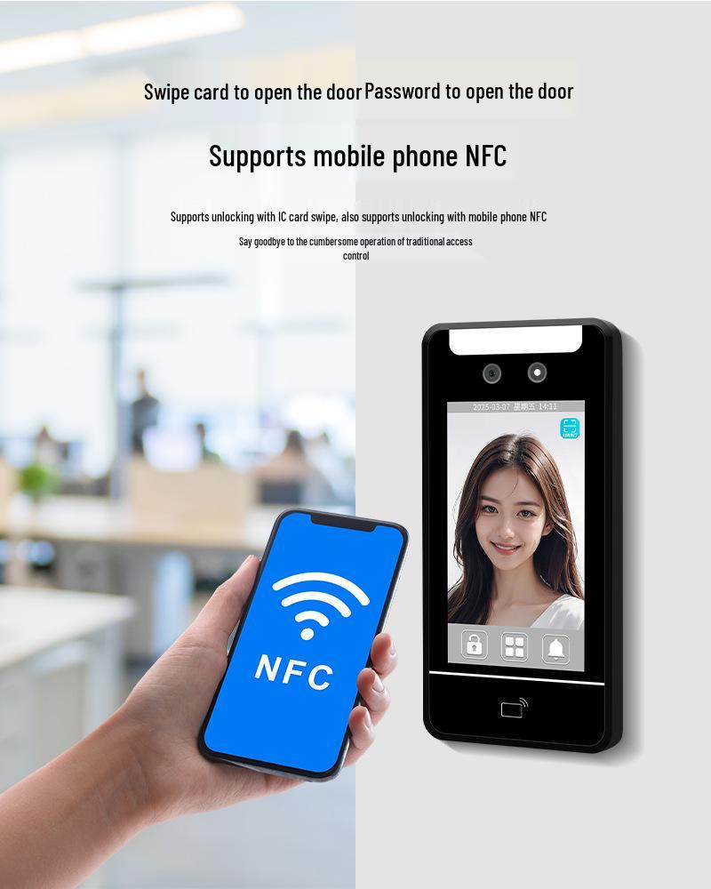 Outdoor Waterproof Face Recognition Access Control & Attendance System with Electromagnetic Lock