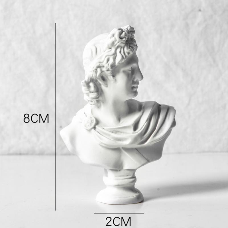 Nordic Retro Imitation plaster Resin Venus God of War Character head sculpture Home decoration crafts Drawing sketch Greek
