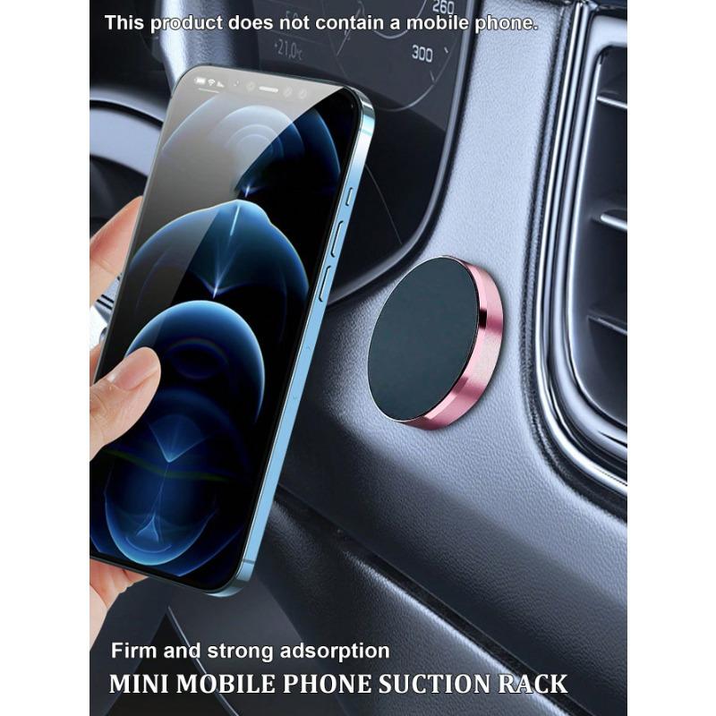 1pc Mini Multifunctional Magnetic Car Phone Holder For Navigation, Available In Rose Gold/Silver/Gold/Black