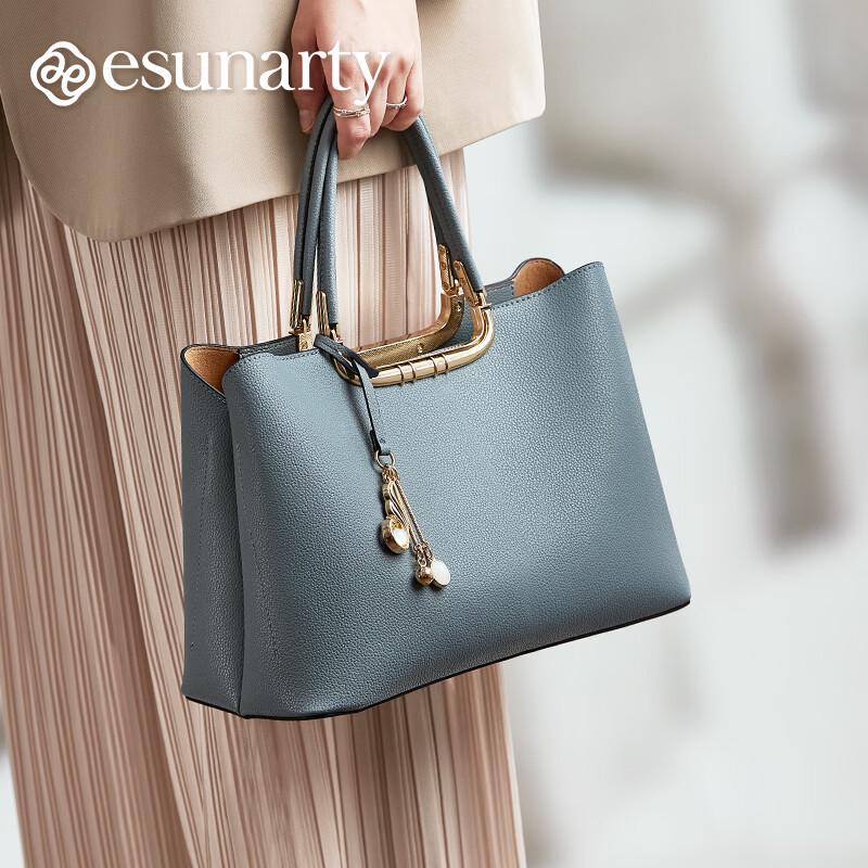 ESUNARTY 2026 New Style Genuine Leather Handbag