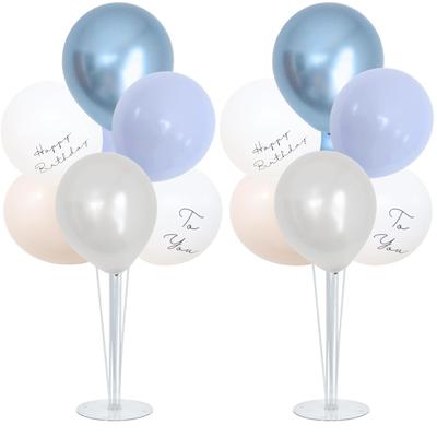 La Kissa Balloon Birthday Birthday Balloon Boys and and 3rd Sky Gray Stand, Decorations, Set, Girls, Floor-Mounted Holder, 1st, 2nd, Years,
