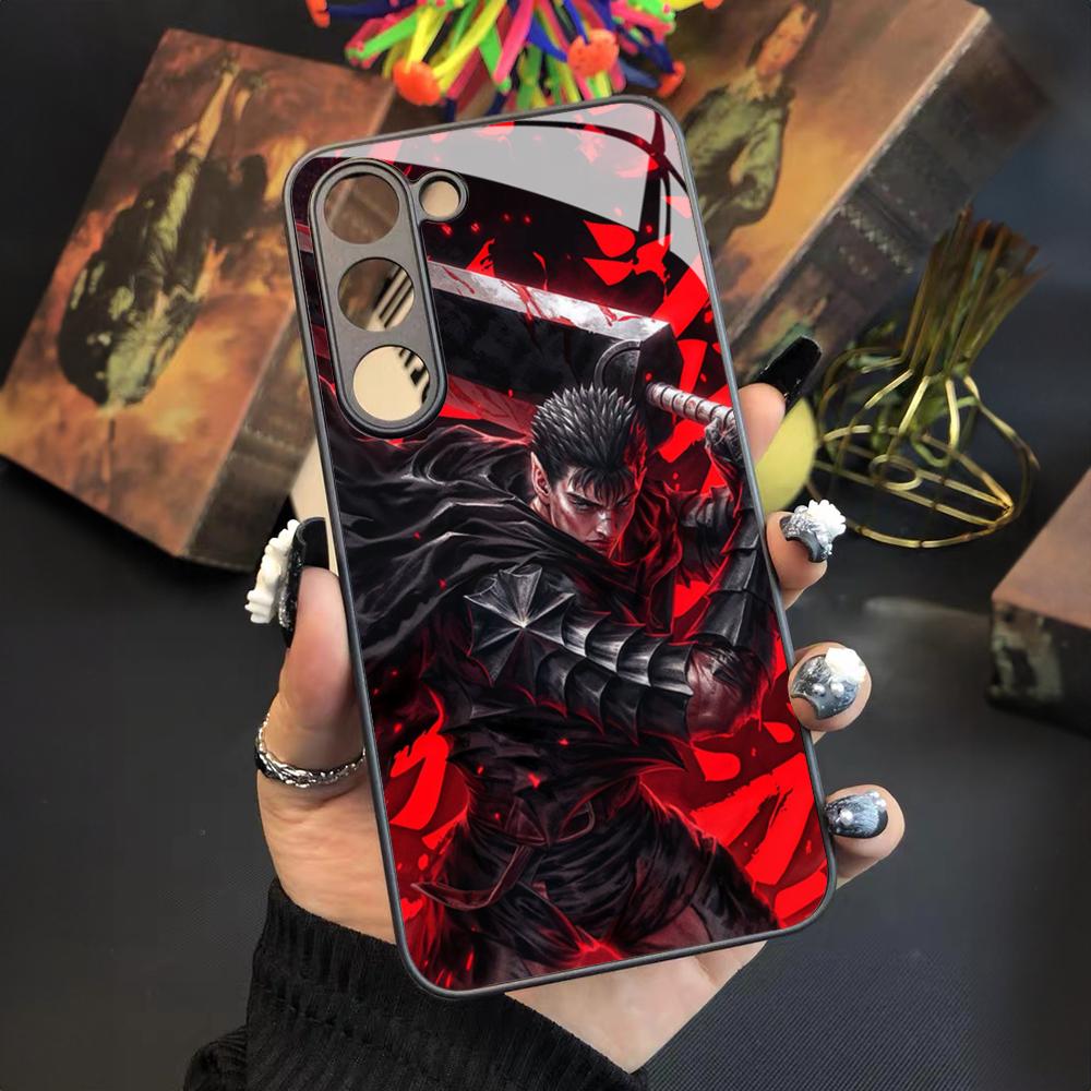 Berserk Comics Cool Phone Case For Samsung Galaxy S25 S24 S23 S22 S20 S21 Note20 Ultra Plus Fe Colored Silver Cover
