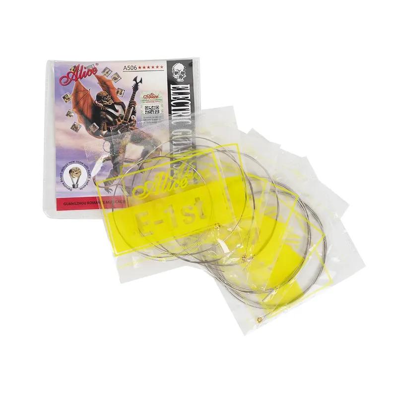 Alice 10 Sets A506 Electric Guitar Strings Steel Core Nickel Plated Alloy Winding 008-038/009-042/010-046 Strings Wholesale