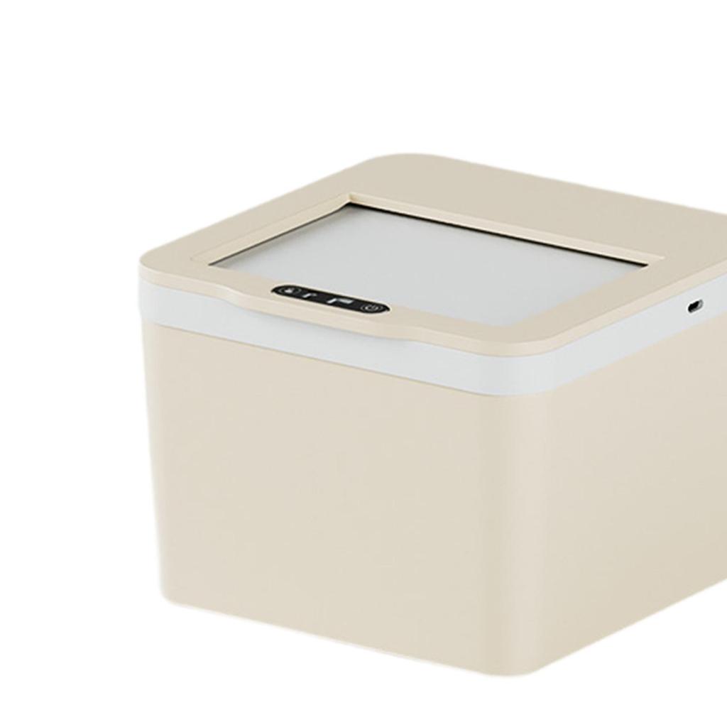 Smart Induction Trash Bin Touchless Automatic Lid Easy Clean Garbage Box for Living Room Bedroom Kitchen
