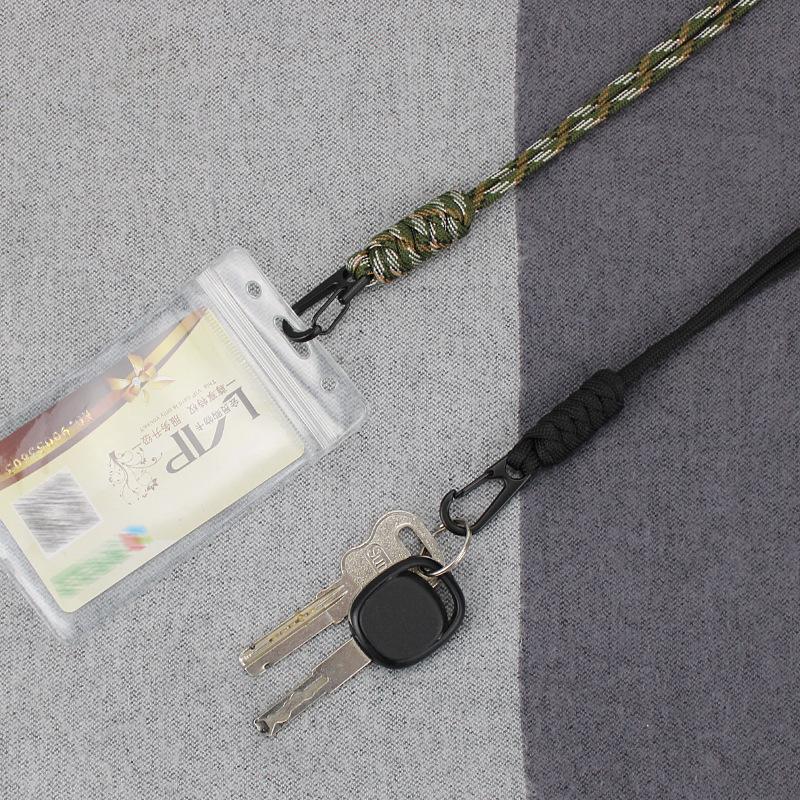 1 Stück geflochtenes Sicherheits-Hänge-Halsband-Lanyard für Handyhülle, Ausweis-Namensschildhalter, Männer Frauen Autoschlüssel, Anti-Verlust-Schlüsselanhänger