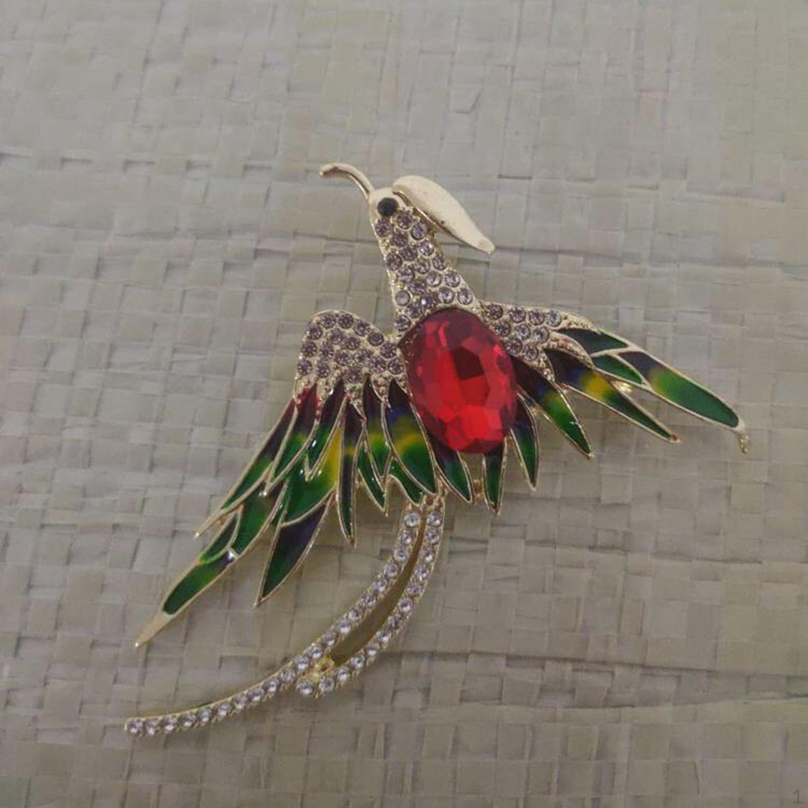 

Брошь Феникс ювелирные изделия Декор Креативная Свадебная булавка для женщин для костюма красный