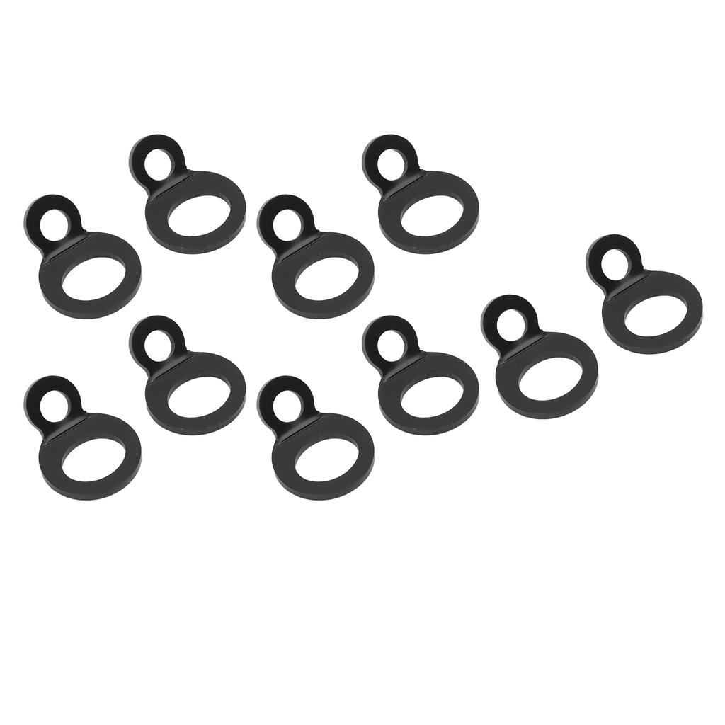 10 STÜCKE O-Typ Ankerhaken Schwarz Edelstahl Zurrgurtringe für Anhänger Fahrrad LKW
