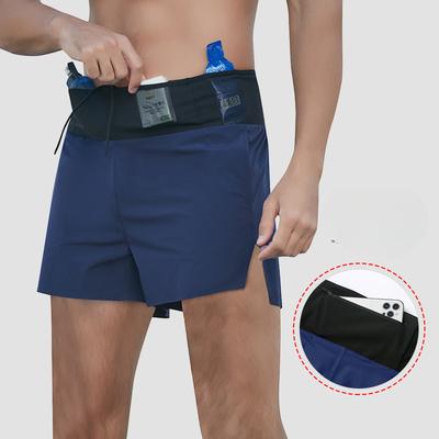Pánske Športové Šortky na Beh v Teréne Fitness s Vysokým Pásom Uzatvárateľné Rýchloschnúce pre Maratónsky Pretek a Tréning s Vreckom