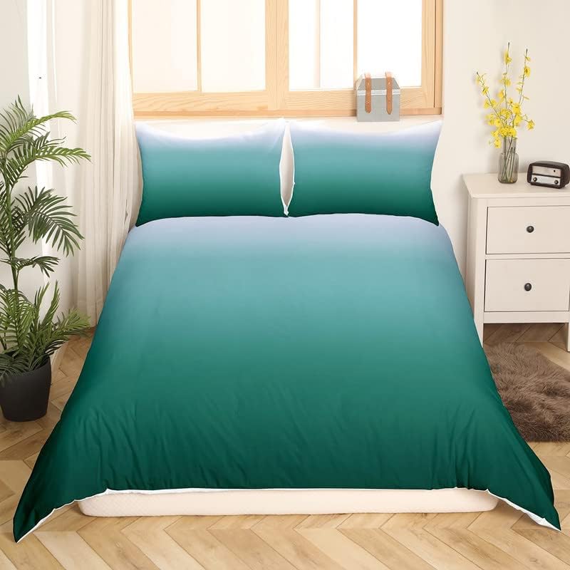 

Ombre Printed Soft Duvet Cover Set Multiple Colors Modern Art Deco Style for Children Kids Young Boys Young Girls plus Tens 3 Pcs featuring 2 135*200cm Eu-Single