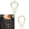 Geometric Cross Pendant Necklace With Tassel And Colorful Crystals For Fashion Forward Men And Women