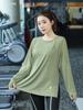 Plus Size Women's Quick Dry Long Sleeve Yoga Top - Autumn/Winter Loose Fit Fitness Shirt, Suitable for Running (200 Jin).