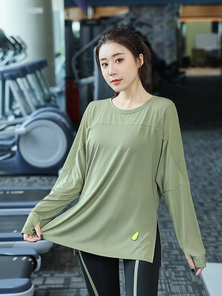 Plus Size Women's Quick Dry Long Sleeve Yoga Top - Autumn/Winter Loose Fit Fitness Shirt, Suitable for Running (200 Jin).