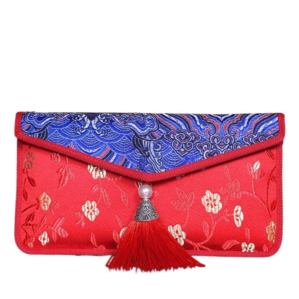 

Silk Cloth Ceremony Money Spring Festival Lucky Money Red Packet Red Bag Red Envelope Gift Bag B