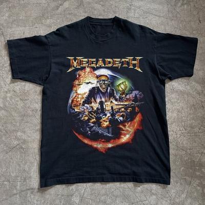 Megadeth Vic Rattlehead T-Shirt Vintage Thrash Metal Unisex T-Shirt Größe S-5XL