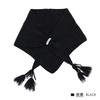 Knitted Wool Blend Scarf - Luxurious Cashmere Feel Triangle Shawl Women Thick Warm Winter Accessory