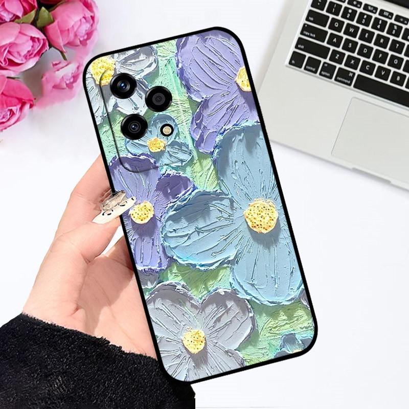 For Honor 200 Lite Case Cute Astronaut Flower Cover Soft Silicone Phone Case For Honor 200 Pro Coque Funda Honor200 Lite 5G 2024