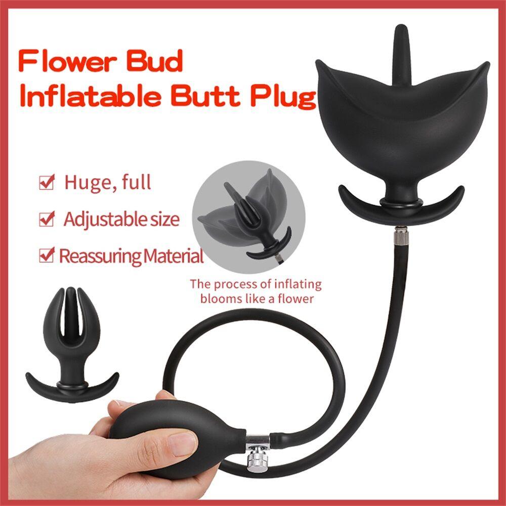 Inflatable Anal Plug Separate Dildo Pump Go Out Wear Expandable Big Butt Plug Bdsm Massage Ass Dilator Sex Toys For Couple
