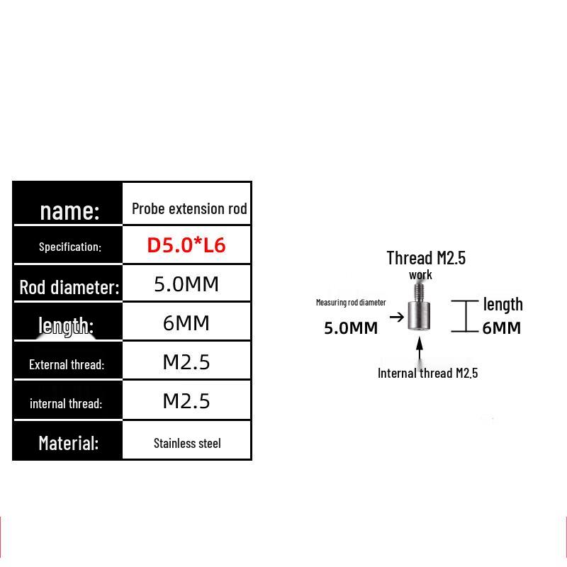 Dial Indicator Probe Extension Rods