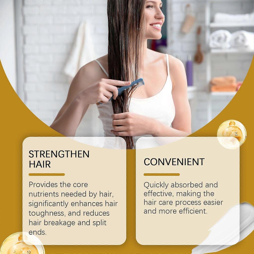 Hoegoa Keratin Hair Care Mask Repair Hair Tail Fork Dry And Dry Manic Soft Glossy Keratin Hair Care Mask