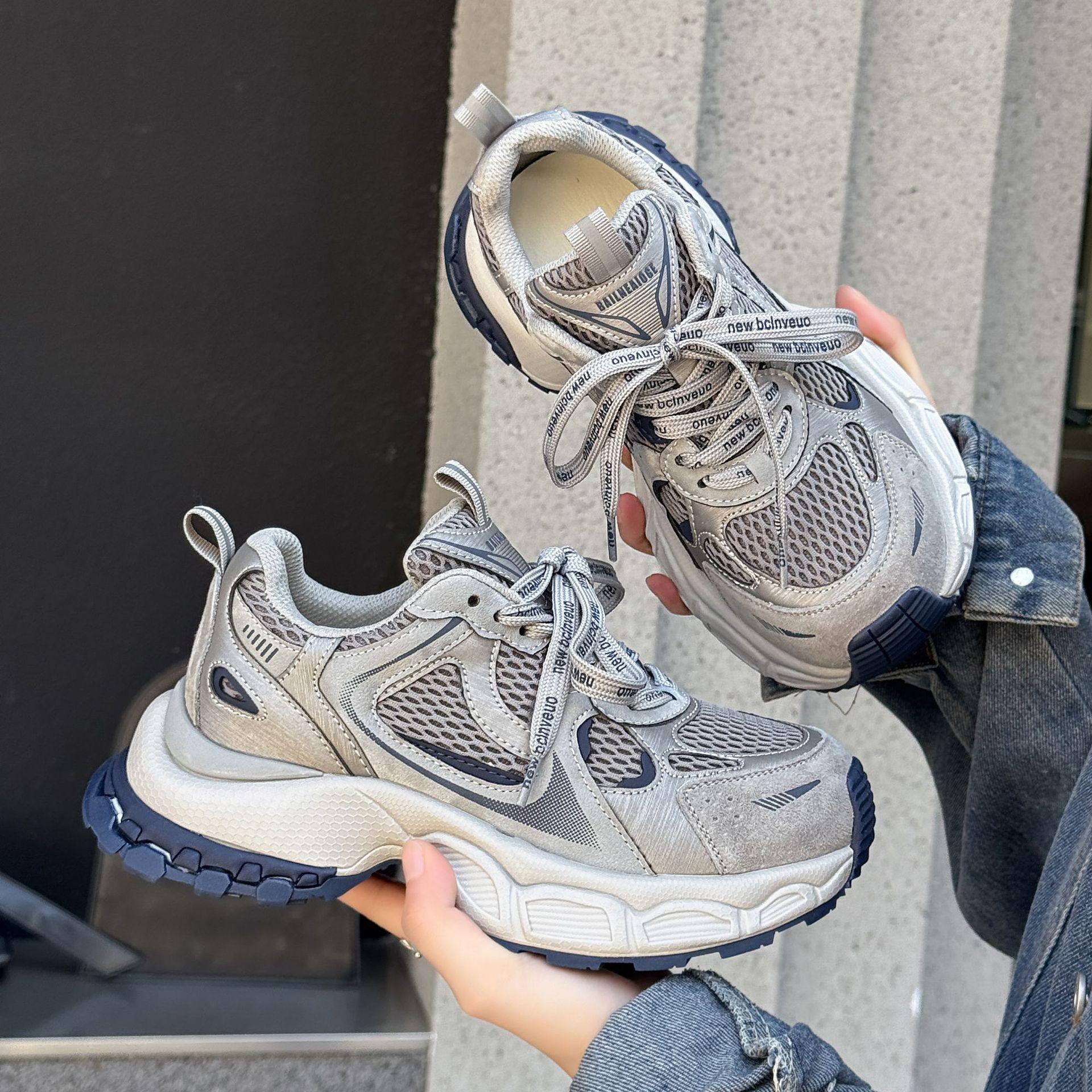 

Women s Cowhide Dad Shoes - 2025 Autumn Collection: Genuine Leather, Lightweight, Thick Sole, Fashionable, Casual, Sports Sneakers. Size 40