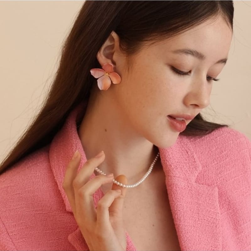 Dana Burton [925 Silver] Charlotte Glass Pearl Necklace_4mm Pearl