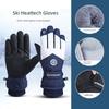 Ski Gloves Waterproof Winter Heattech Couple Snow Mountain Cycling Cold Autumn Outdoor Electric Car Adjustable Thickened Cycling