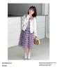 Girls' Spring and Autumn 2025 Korean-Style Knit Sweater & Skirt Set