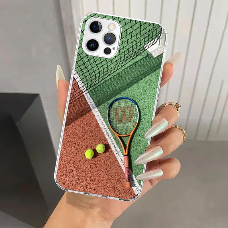 Tennis Sport Phone Case for Iphone 17 Air 16 15 Plus 14 13 Mini 12 11 Pro Max 16E 7 8 SE 2020 Soft Funda Print Shell 17 Air 16 1