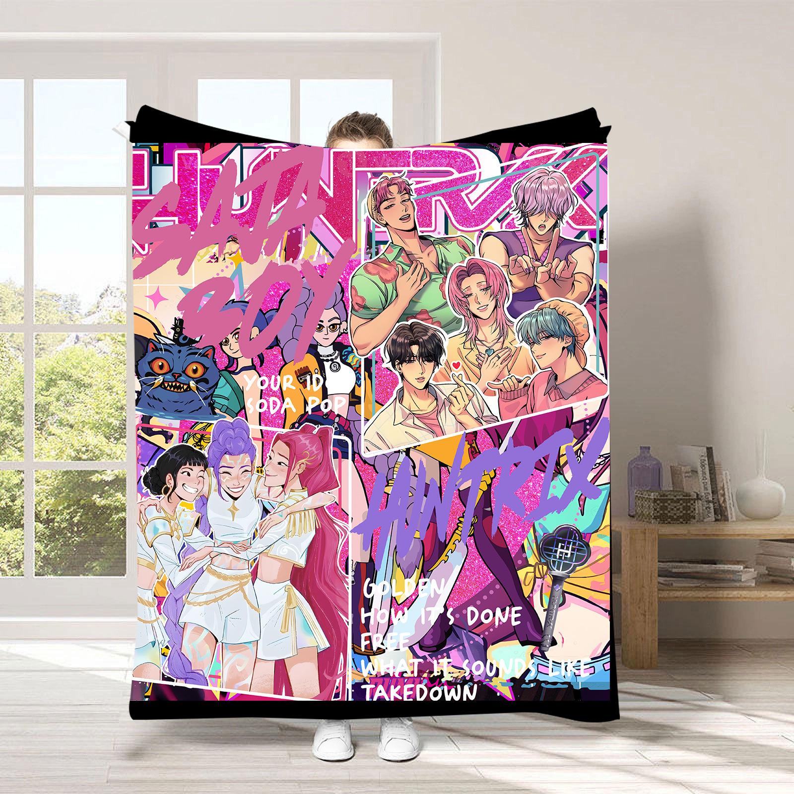 

Blankets Can Be Labeled Witch Hunters Witch Hunters Peripheral Blankets Flannel Blankets Thickened Bed Blankets K-Pop 100*125cm