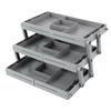 3 Tier Drawer Organizer Adjustable Expandable Multi Level Smart Drawer Organizer for Makeup Jewelry Cosmetics